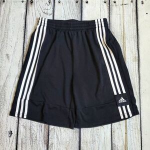 Adidas Boys Classic 3 Stripe Athletic Shorts Size XL 18/20 Black